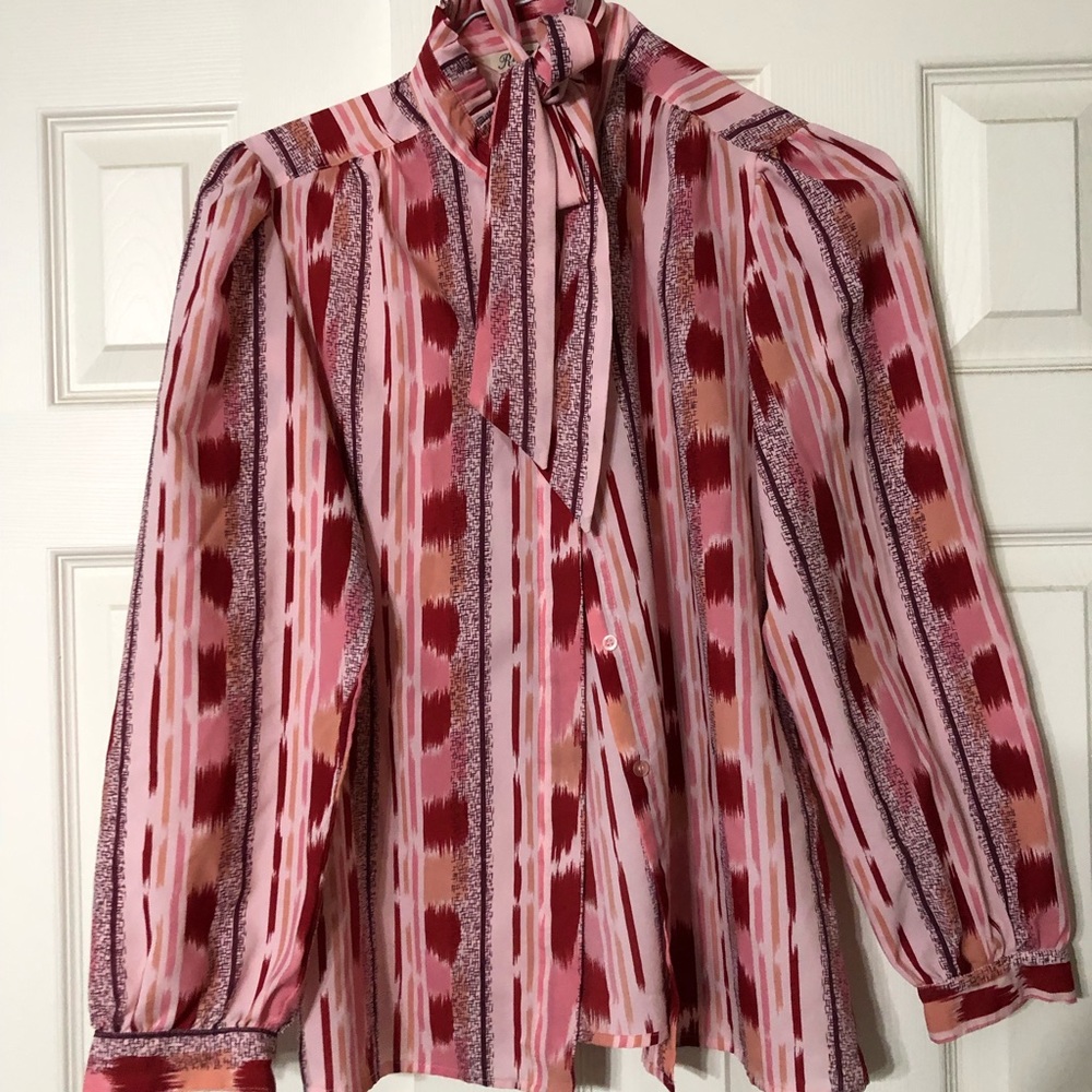 Ruggeri tie blouse, size 12, EUC